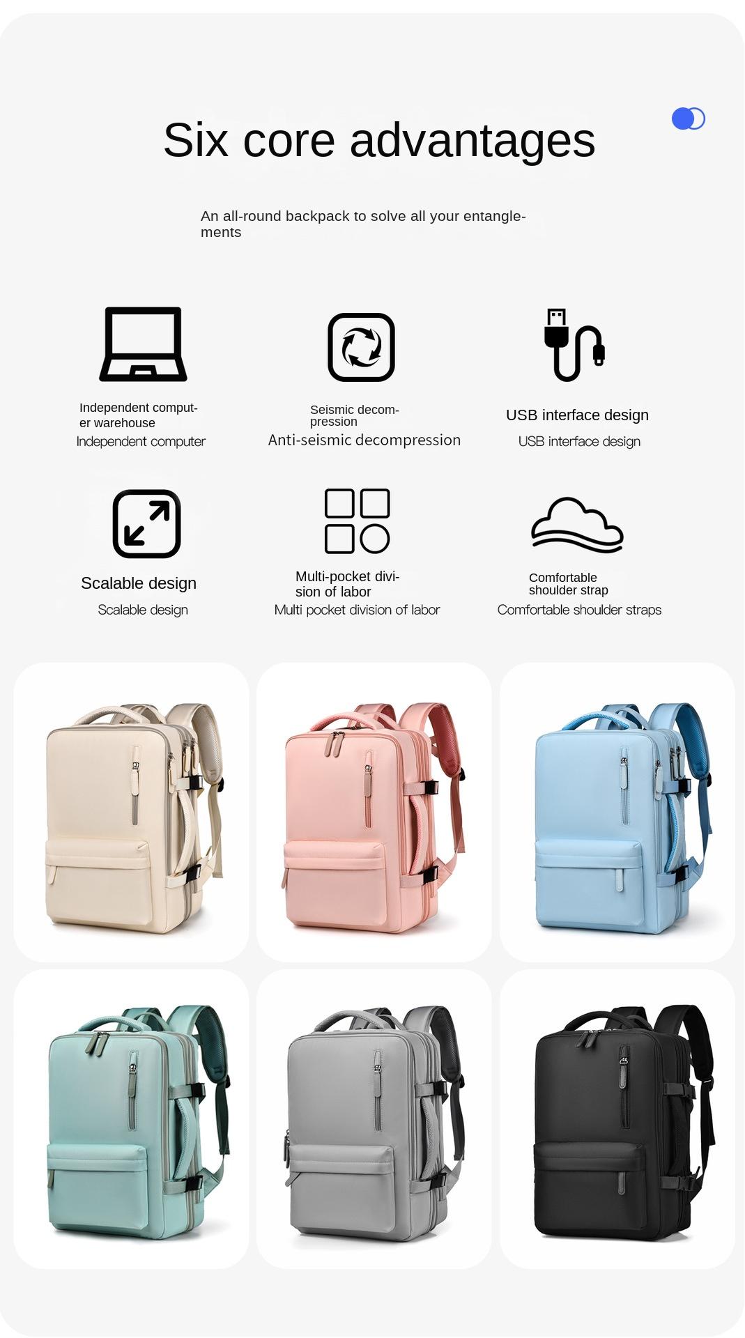 Large Capacity Fashion Backpack High-Grade Travel Women-Fashion Package