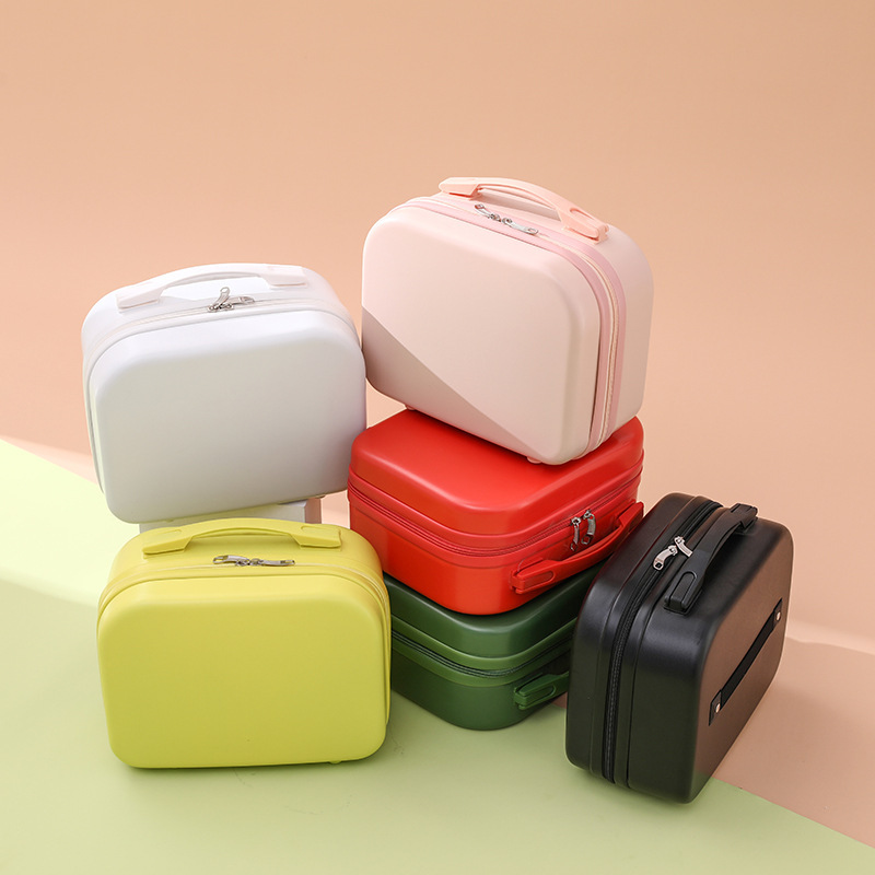 (998)14 "suitcase Makeup box bag -Fashion Package Mother-and-Child Set Luggage Women's Large Capacity Travel Suitcase Men's Trolley Suitcase Korean-Style Combination Lock Suitcase Carry-On Suitcase Leather Suitcase