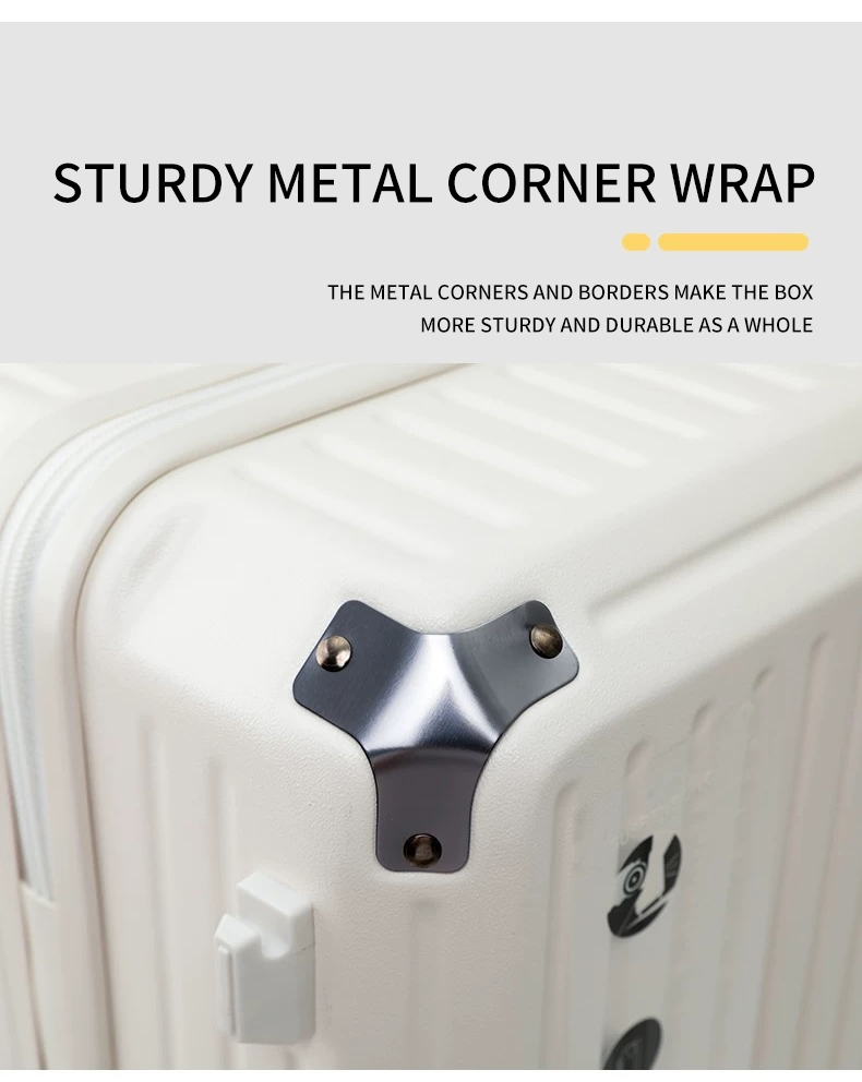 Large capacity, thickened, stylish zippered 28-inch/24-inch men's trolley luggage, women's universal wheel travel luggage with combination lock.