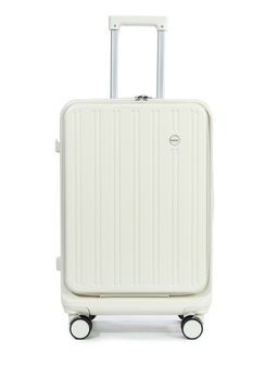 1988-Travel-Friendly Aluminum Suitcase with Fabric Lining and TSA Approved Lock