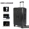 Bagasi kata laluan kapasitas tinggi baru, rancangan pemegang cawan, antaramuka muatan USB, bahan ABS+PVC, selamat, kuat dan kekal, bagasi perjalanan