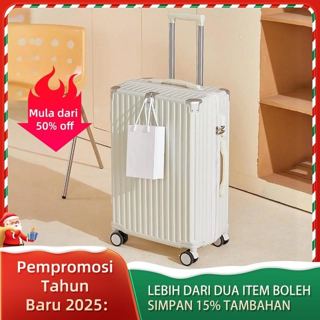 New cup holder Mute universal wheel password box for travel luggage, durable and large capacity luggage for both male and female students Bags