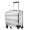 2025 New Bag Fashion Leather Boarding Case 18 inch Business Aluminum Frame Universal Wheel Luggage TSA Password Lock Diamond Edition Available in Multiple Colors (Pressure resistant, Wear resistant, Environmentally friendly Material)