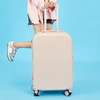 2025 Spring New Candy Color ABS Luggage Universal Wheel Lightweight Waterproof Boarding Case Password Lock 3000 Times Durable Trolley Travel Case