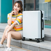 2025New 20-28 inch business universal wheel luggage compartment 907 zipper style luxurious multi-color optional ABS+PC material