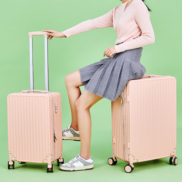 2025 new ABS material luggage compartment - waterproof and anti-theft, universal wheels, solid color, large capacity, ergonomic design (available in multiple sizes of 20-26 inches)