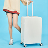 2025 new ABS material luggage compartment - waterproof and anti-theft, universal wheels, solid color, large capacity, ergonomic design (available in multiple sizes of 20-26 inches)