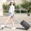 Fashion ABS+PC universal wheel luggage compartment 20-28 inches, business travel anti-collision waterproof zipper box, colorful electronic pattern design