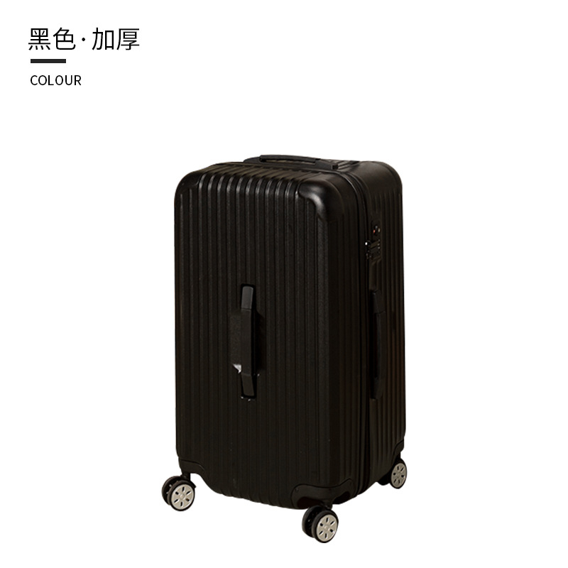 Fashionable candy colored thick ABS+PC luggage with 24-34 inch business travel pressure resistant and drop resistant universal wheels
