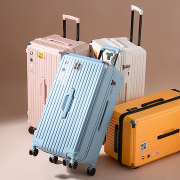 Japanese 5-wheel 30% shock-absorbing luggage compartment | 12KM silent test+antibacterial lining | TSA password lock/multiple size options/lightweight PC material