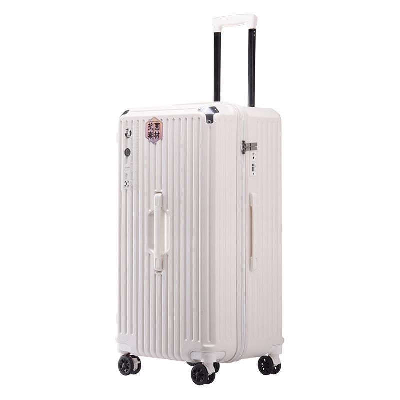 Japanese 5-wheel 30% shock-absorbing luggage compartment | 12KM silent test+antibacterial lining | TSA password lock/multiple size options/lightweight PC material