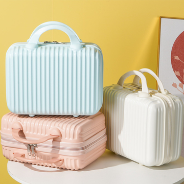 2025 Spring New Home Storage Makeup Bag ABS+PC Material Waterproof Multi functional Multi color Optional Luxury Bag Corner/Matte Style