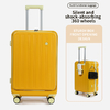 1988-Travel-Friendly Aluminum Suitcase with Fabric Lining and TSA Approved Lock