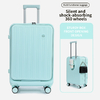 1988-Travel-Friendly Aluminum Suitcase with Fabric Lining and TSA Approved Lock
