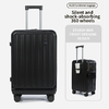 1988-Travel-Friendly Aluminum Suitcase with Fabric Lining and TSA Approved Lock