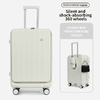 1988-Travel-Friendly Aluminum Suitcase with Fabric Lining and TSA Approved Lock