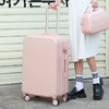 Sarung Troli Wanita Beg Beg Pesawat 20-24-inci Senyap Roda Universal Berbilang Warna Kotak Kata Laluan Zip Rata