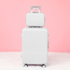 Bagasi Kasus Kosmetik Perempuan Set 2 Kepala 14+20/24/28 inci boleh dipadangkan, Warna Candy Kecil Baru Suitcase Lelaki 4 Roda 360° Kepala Kulit Terkod Travel luggage