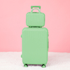 Bagasi Kasus Kosmetik Perempuan Set 2 Kepala 14+20/24/28 inci boleh dipadangkan, Warna Candy Kecil Baru Suitcase Lelaki 4 Roda 360° Kepala Kulit Terkod Travel luggage