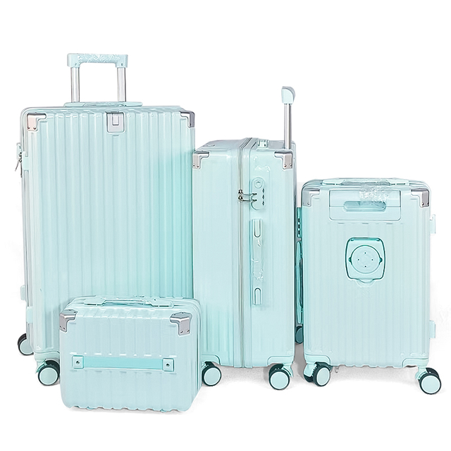 New cup holder Mute universal wheel password box for travel luggage, durable and large capacity luggage for both male and female students Bags